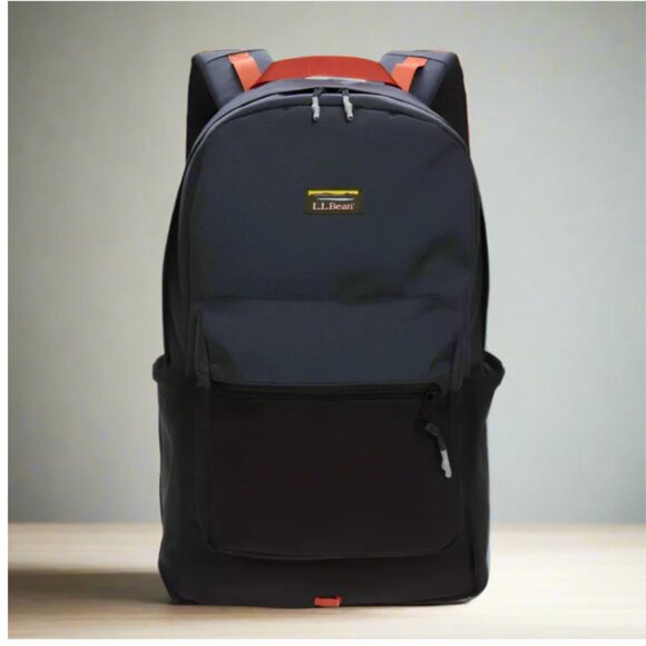 LL Bean Large Backpack Mountain Classic Laptop Sleeve Cordura Nylon Blue 22L